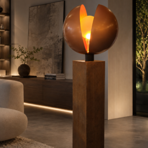 NACRE — Sculptural Light | Orage Shells | Corten steel Base