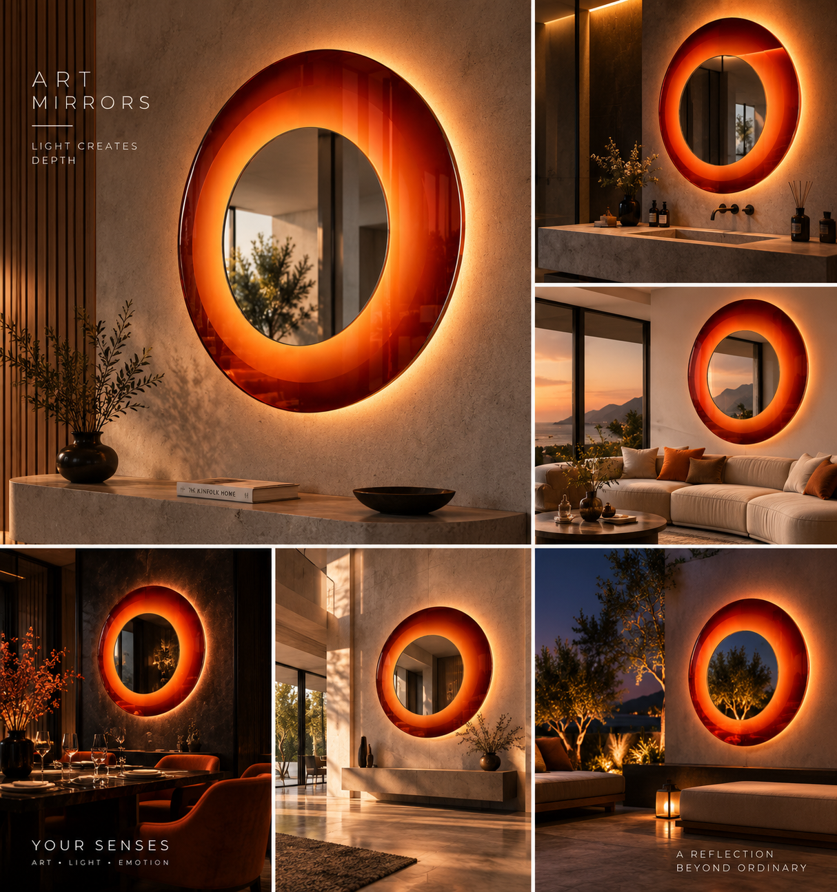 MIRROR | Orange Ø150 cm - Image 7