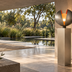 NACRE — Sculptural Light | Aluminium Shells | Aluminium steel Base