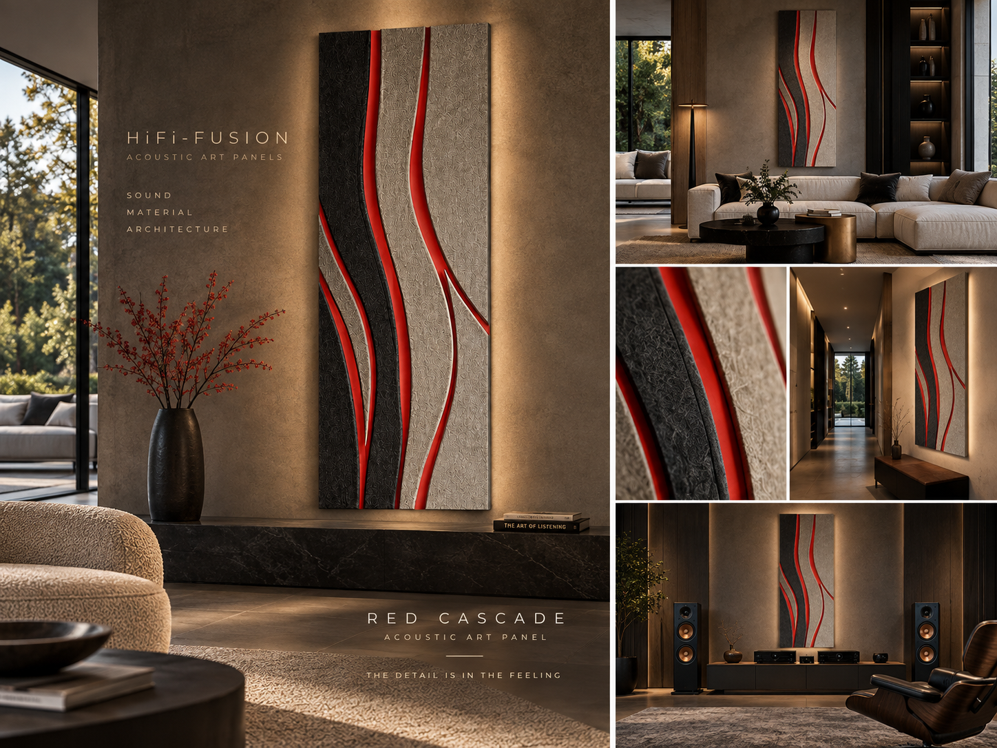 HiFi-FUSION | Akoustic Panel | RED CASADE