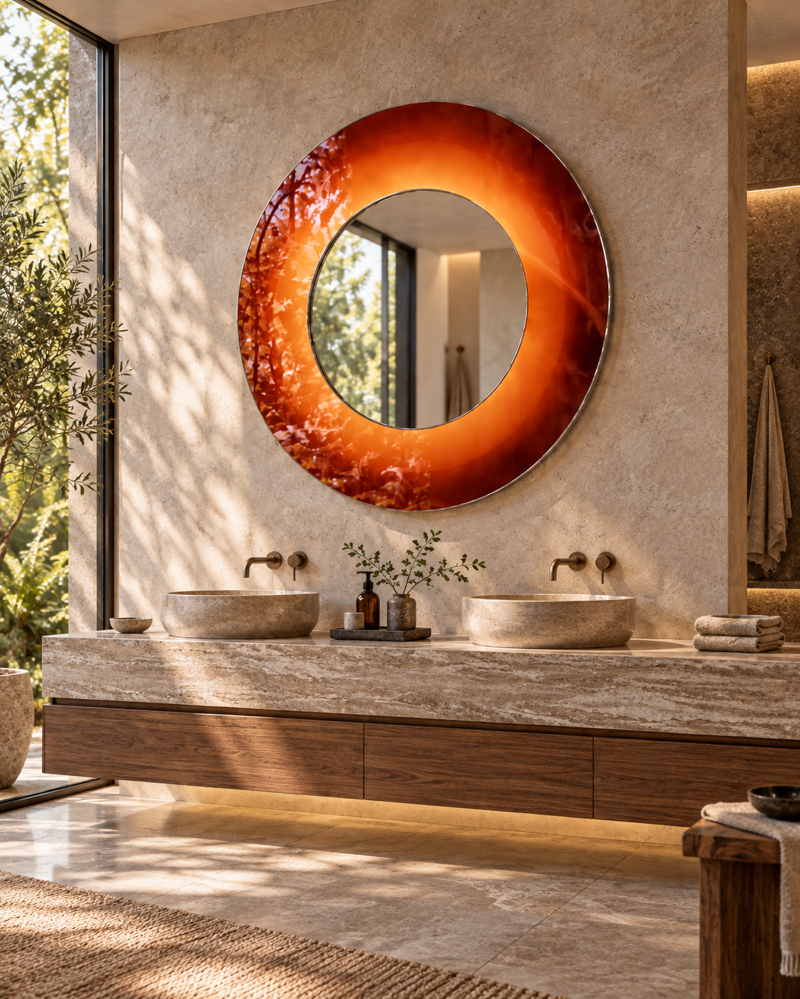 MIRROR | Orange Ø150 cm - Image 6