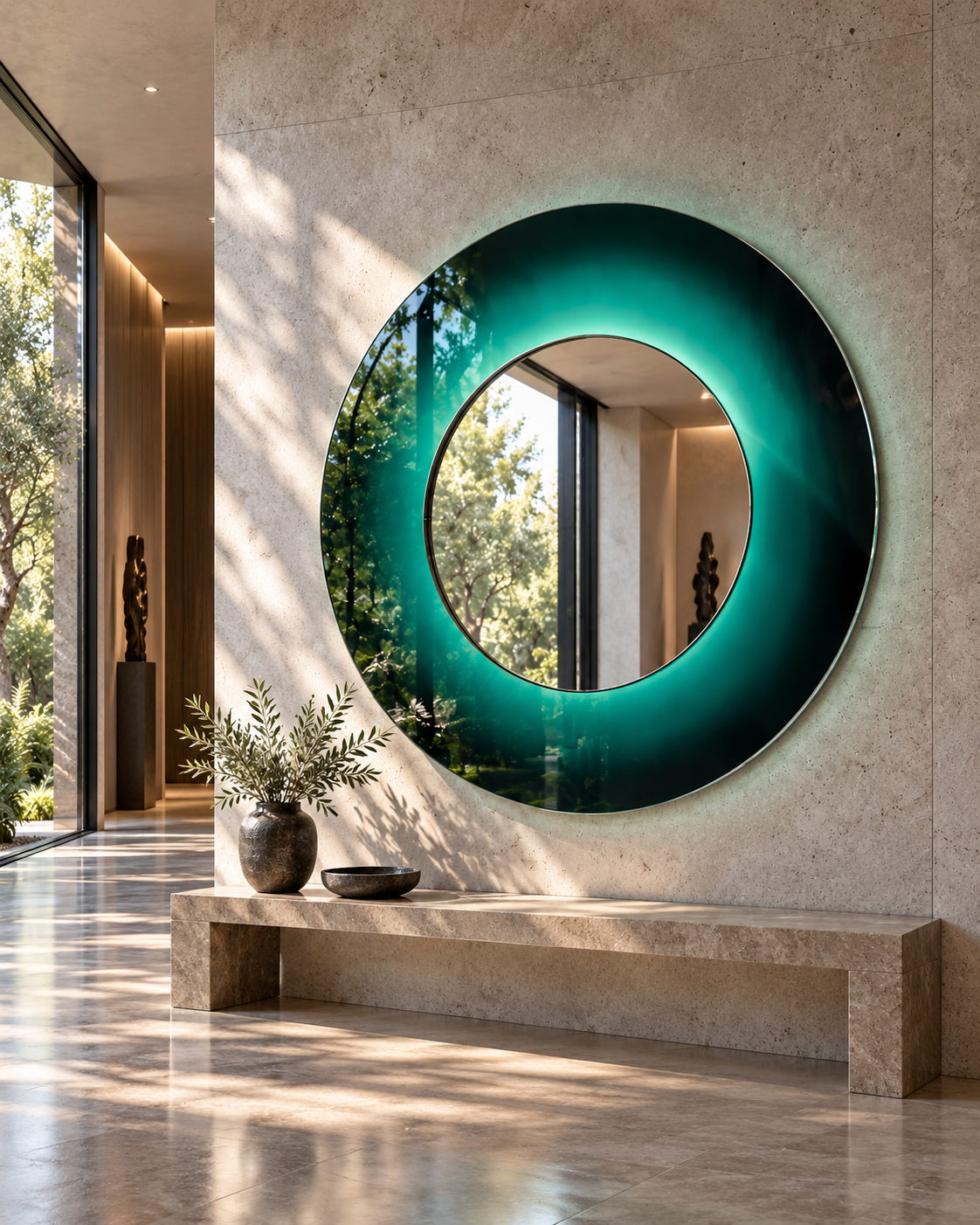 MIRROR — Emerald Green Ø150 cm - Image 4